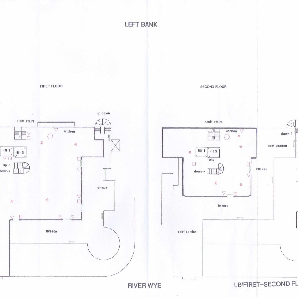 Floor plans for the Ground and Middle floors