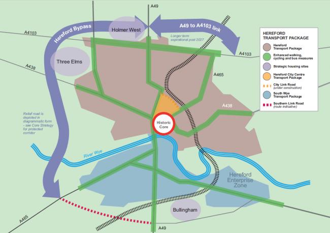 Plans for the Hereford Bypass