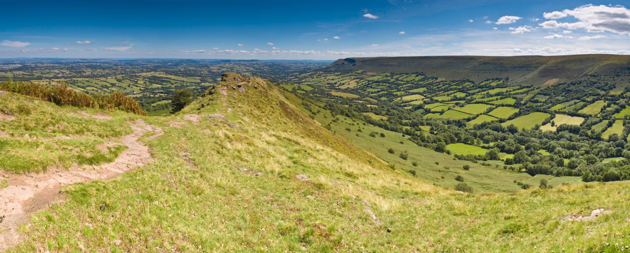 View over Herefordshire's countryside